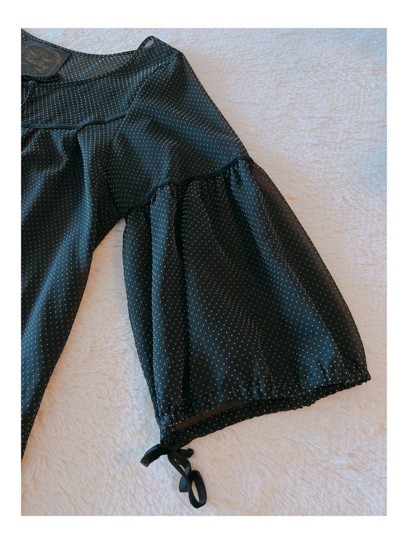 最終sale⭐︎新品未使用✦︎カリアング❤︎ドット シアー チュニック