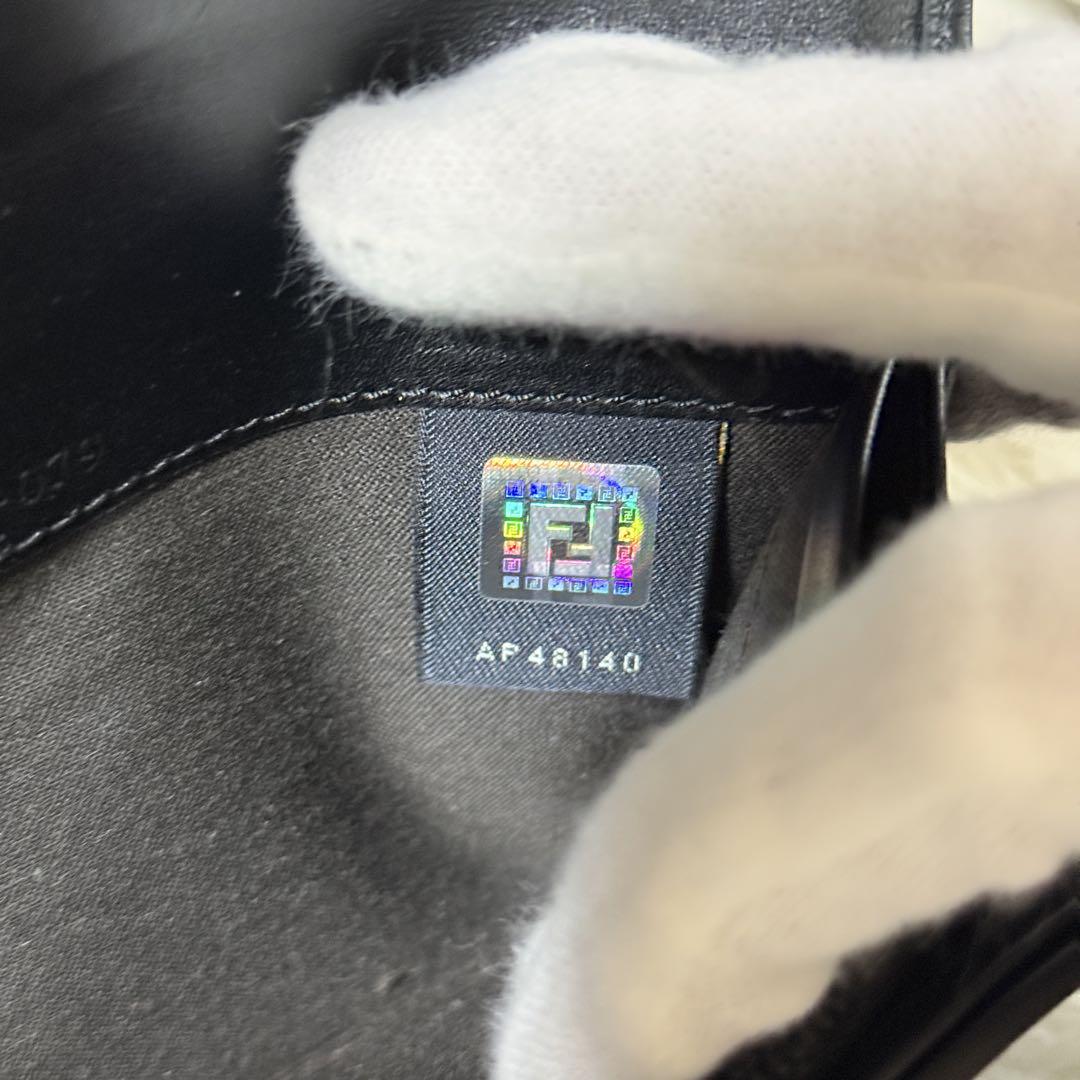 未使用✨FENDI フェンディ ズッキーノ ジャガード 長財布 黒 二つ折り