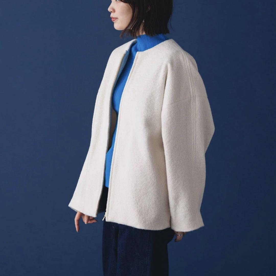 hunch（ハンチ）の「ウールライクコクーンコート l 真冬 防寒