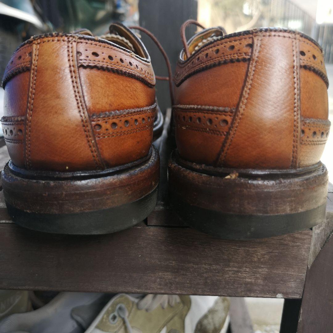 フローシャイム　インペリアル　ケンムールウィングチップ ブラウンレザーシューズ