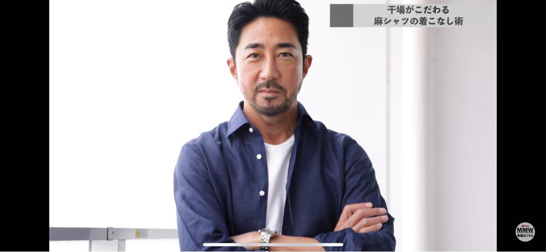 ARCODIO GINO フレンチリネン長袖シャツ ブラウン　38 干場義雅 フレンチリネン サファリシャツ col.ブラウン - ARCODIO