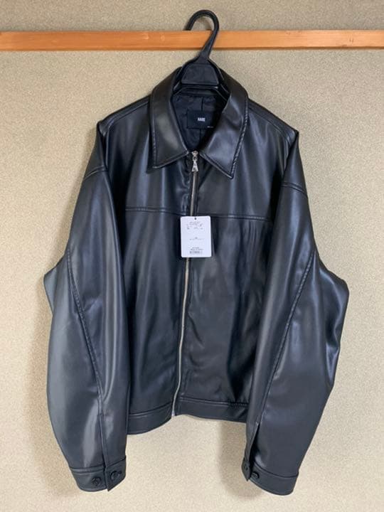 HARE BIGカラーフェイクレザーブルゾン