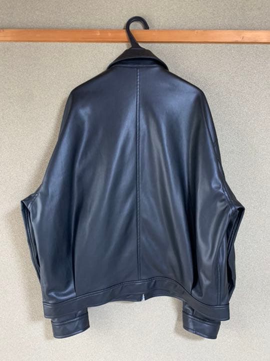 HARE BIGカラーフェイクレザーブルゾン 