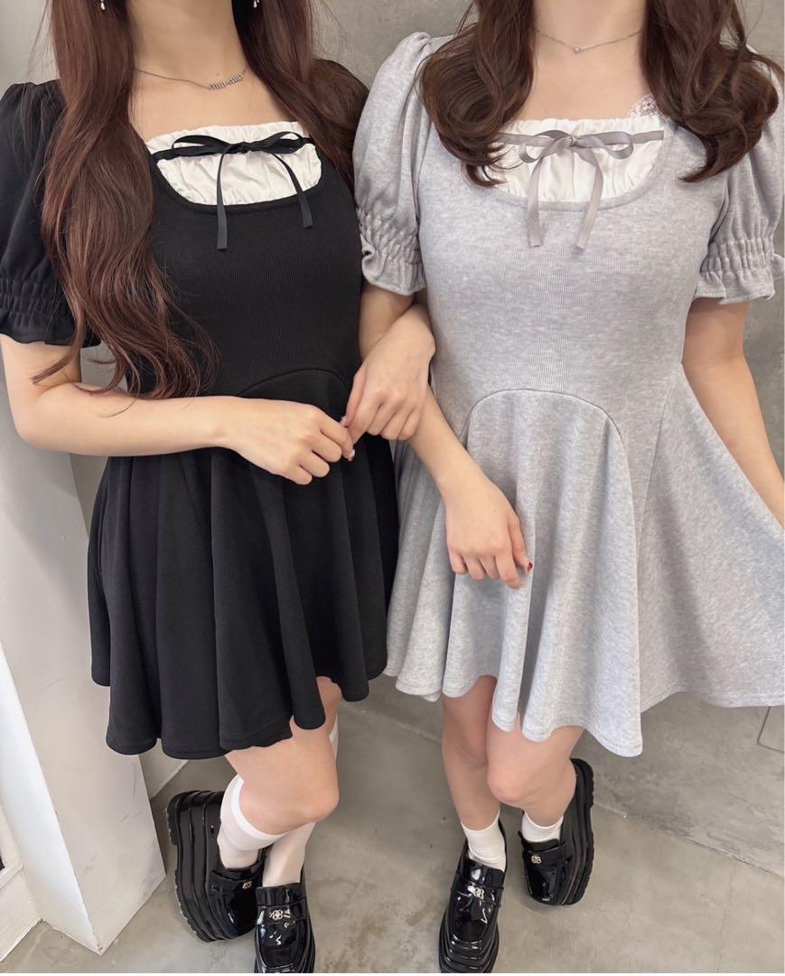evelyn ドッキングミニフレア　ワンピース BK