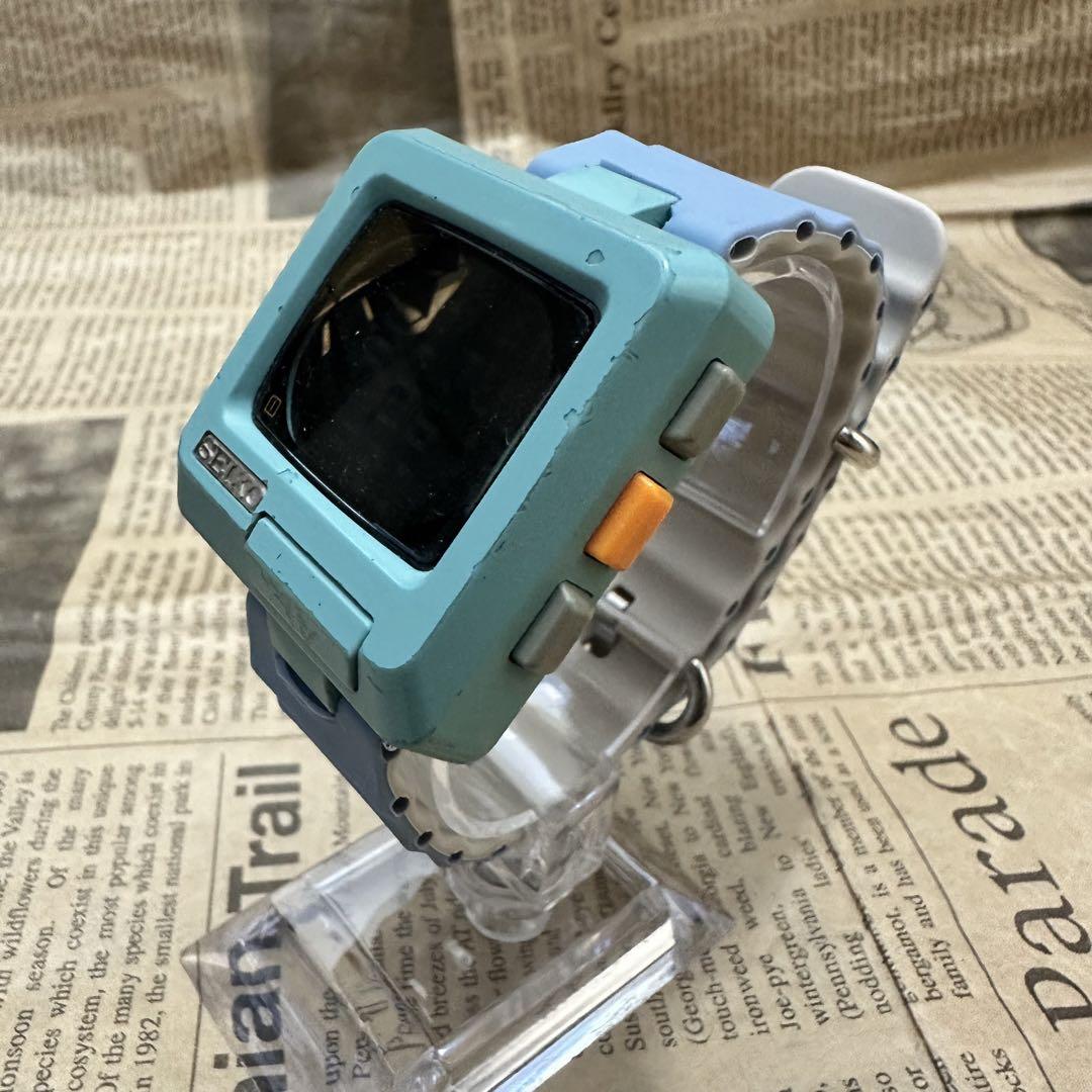 稼働品　希少　SEIKO タイムトロン　w653-4000 レトロ