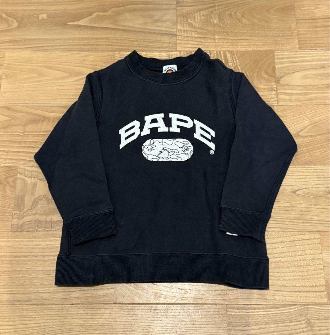 A BATHING APE トレーナー 120 エイプ ベイプ キッズ A・BATHING APE APE エイプ BAPE KIDS トレーナー - メルカリ