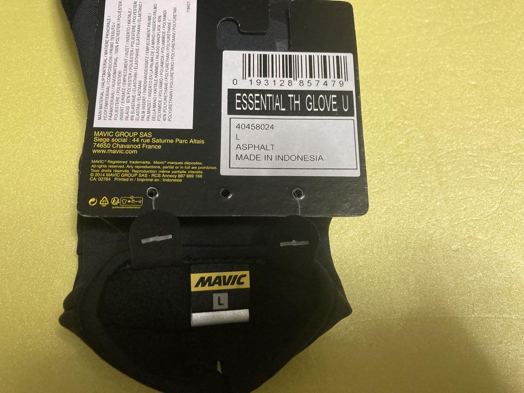 MAVIC マヴィック　エッセンシャル　サーモ グローブ ブラック L 黒　冬用