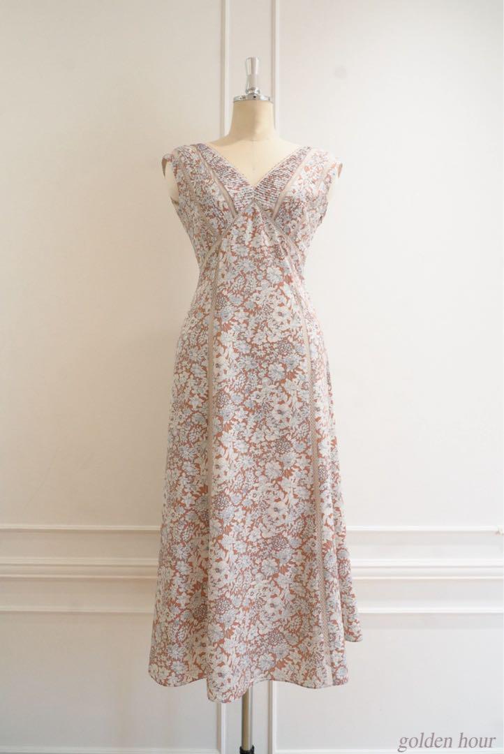 【 Herlipto 】Lace Trimmed Floral Dress