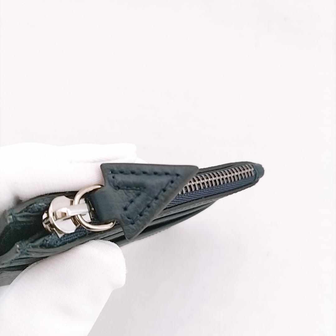 【新品未使用】VERSACE グレカ ジップカードケース マネークリップ 小銭入
