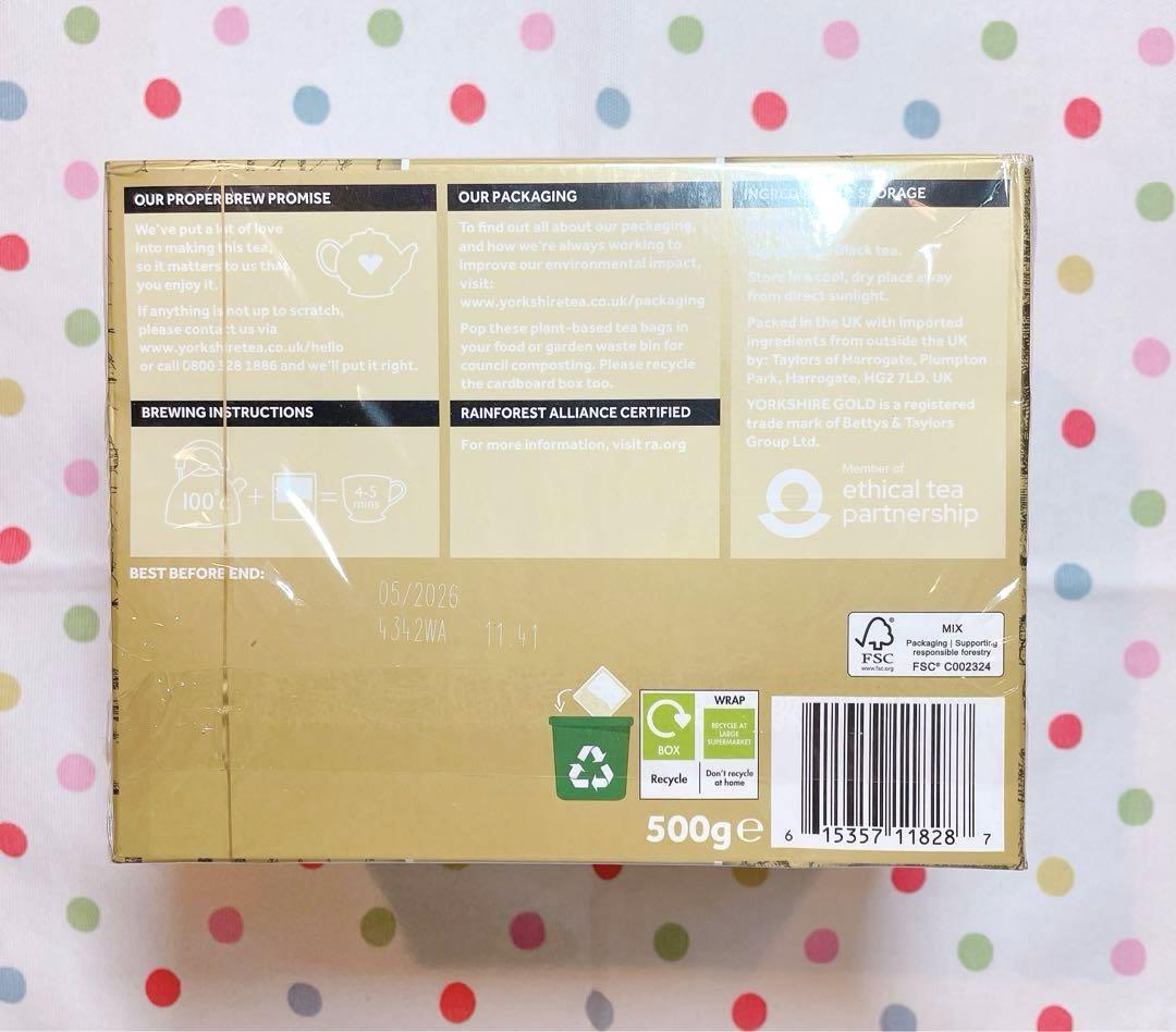 ☆YORKSHIRE Gold ☆ ティーバッグ大容量 160個 500g - 茶新品