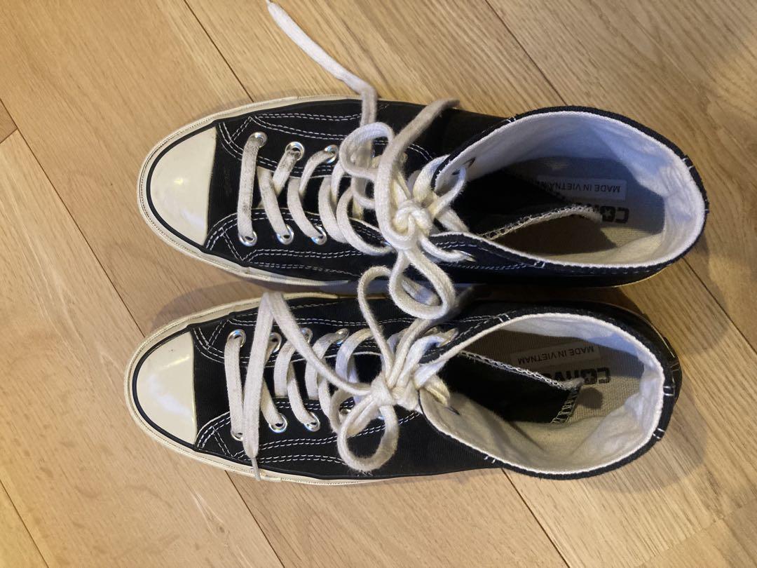 CONVERSE　ALLSTAR　ブラックキャンバス ハイカットスニーカー