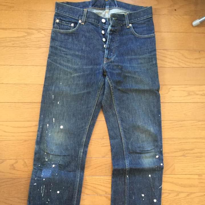 浜田雅功さん専用 ヘルムートラングジーンズ ペンキアレンジ ダメージ加工(¥3,000) , メルカリ スマホでかんたん フリマアプリ