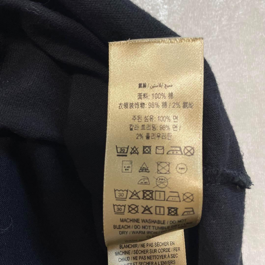 相談中バーバリー　ロゴ入り　Tシャツ　黒　ブラック　ノバチェック　ｓ