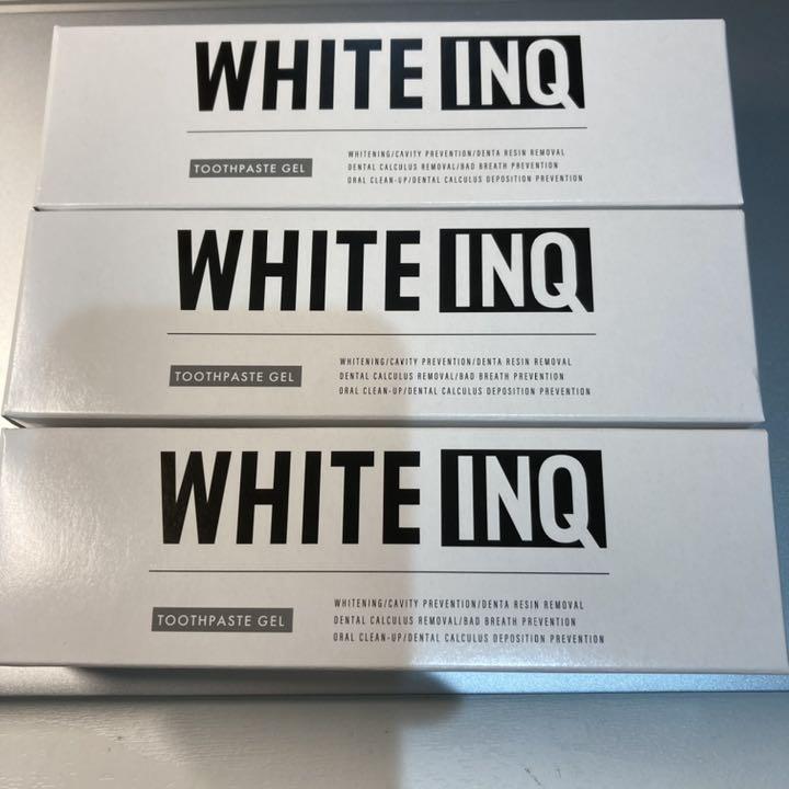 WHITE-INQホワイトニング歯磨きジェル 100g x3本