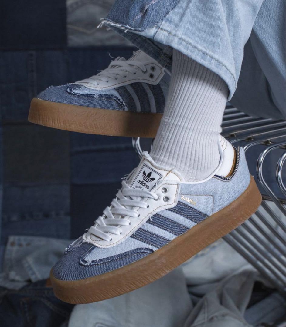adidas Samba デニムスニーカー 23.5cm