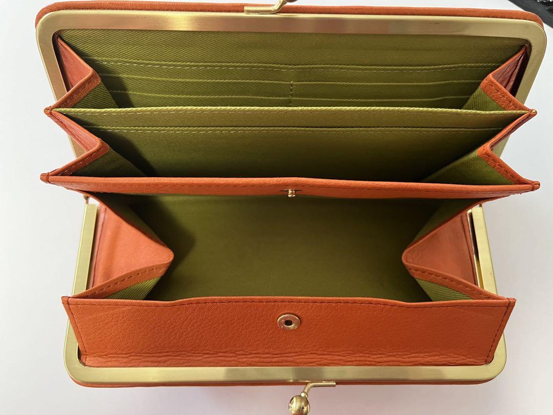 最 安値ファッション - がま口長財布 レザー財布 レディース長財布