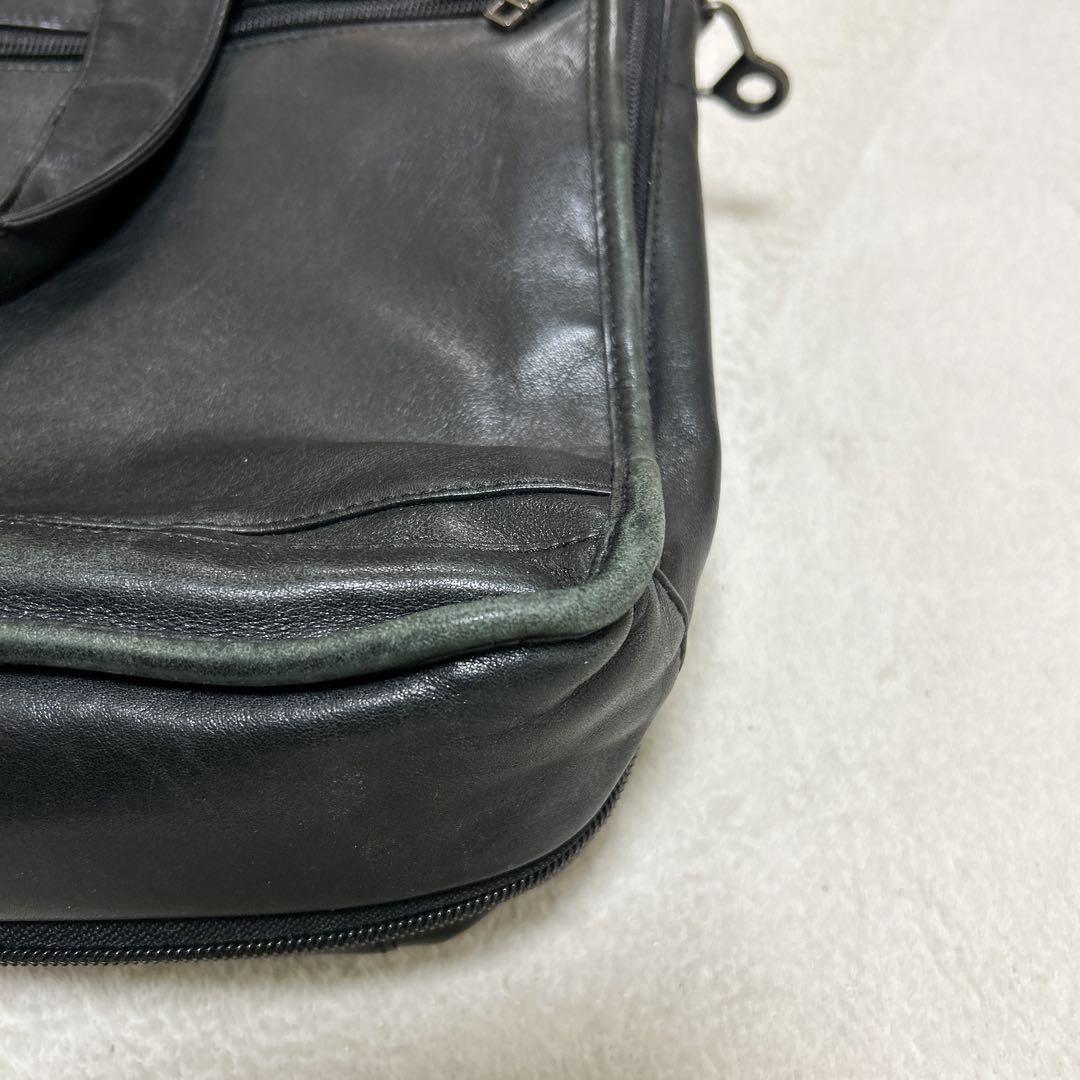 TUMI ビジネスバッグ 黒 レザー 96031D4