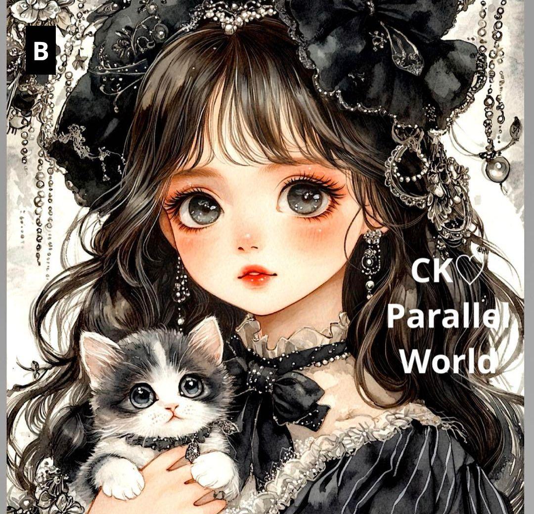 ♡セミオーダー受付中♡ にゃんこと女の子 猫 169 Premiumパネル ♡セミオーダー受付中♡ にゃんこと女の子 猫 169 Premiumパネル