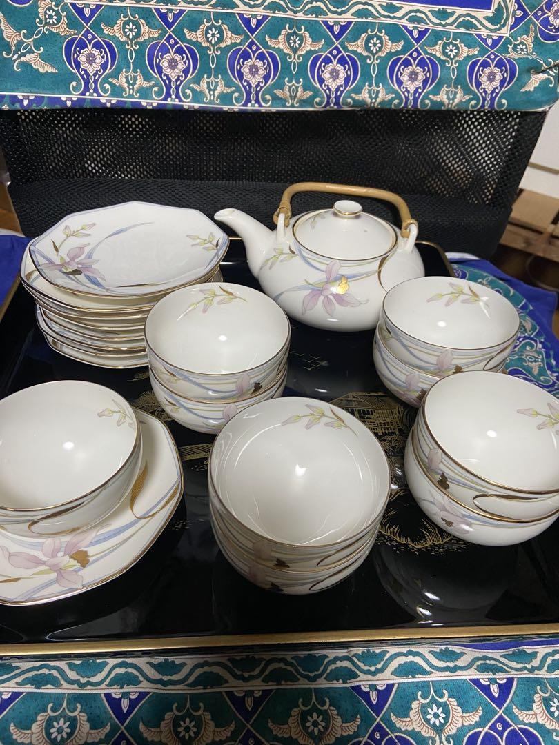 保谷陶器　蘭　高級茶器セット