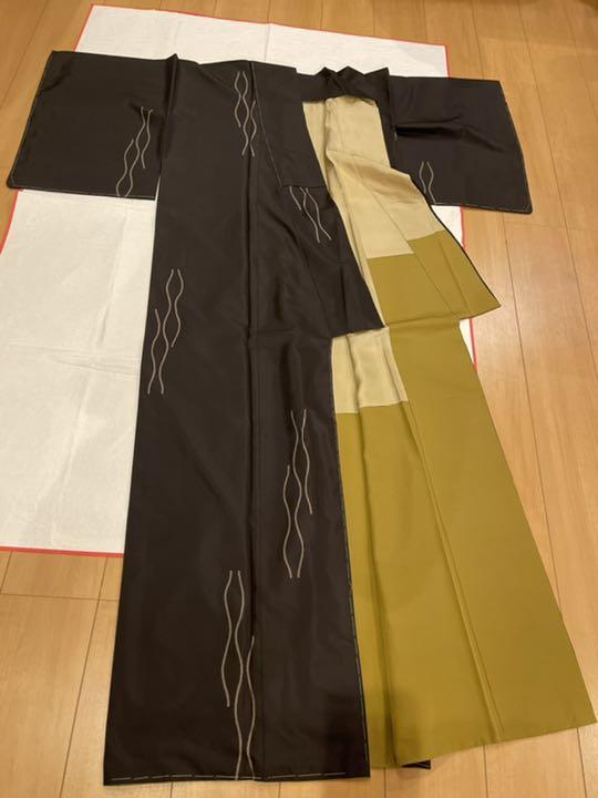 幻の絣の魔術師 ”恵美知雄作”【白恵泥染】9マルキ本場特製大島紬 証紙付 未使用