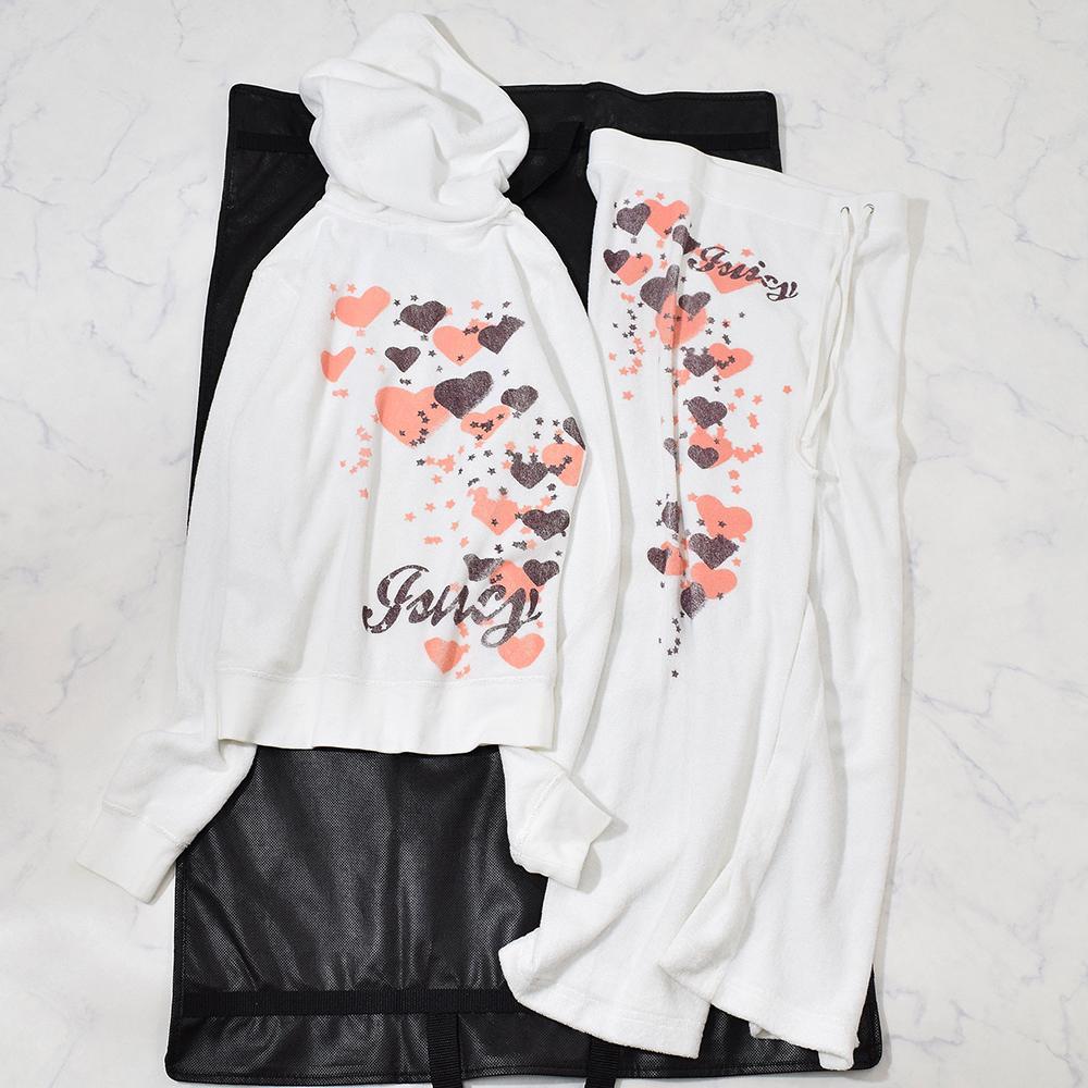 00s y2k JUICY COUTURE パイル ハート柄 セットアップ 白