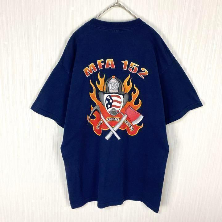 【人気】フルーツオブザルーム☆tシャツ ファイヤーパターン　バックプリント