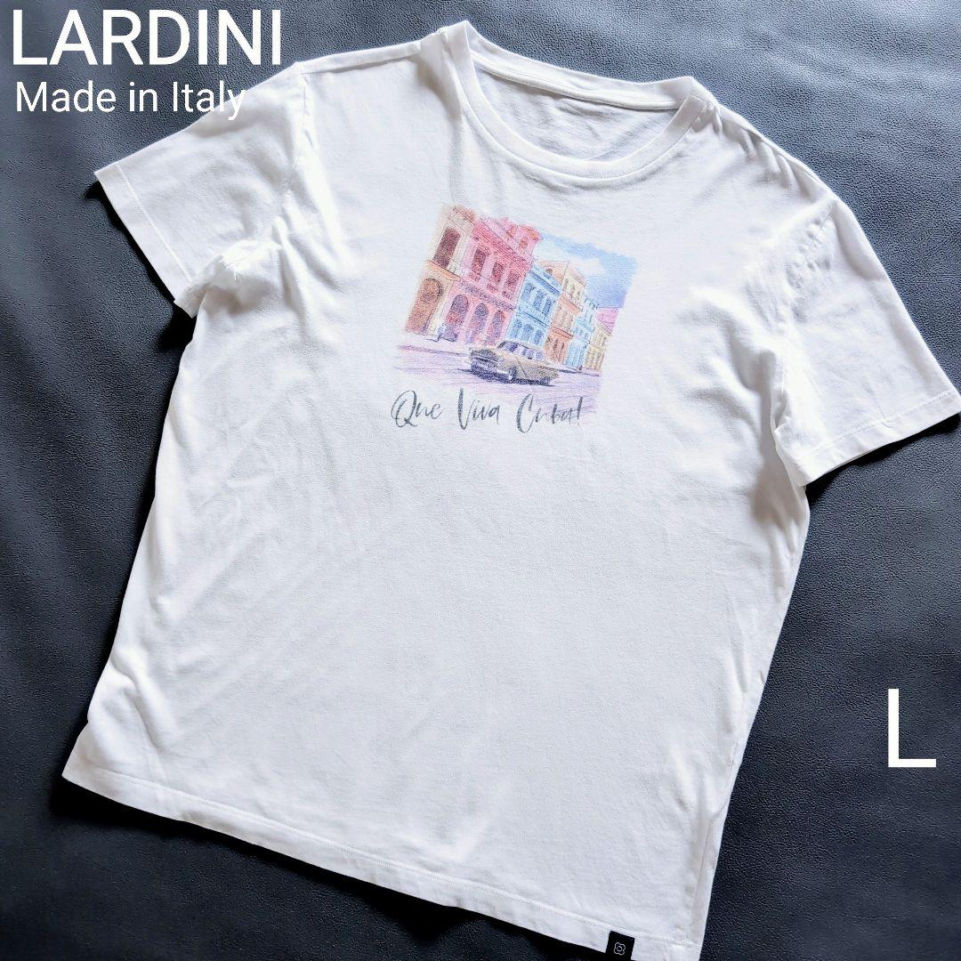 美品✨️LARDINIラルディーニ✨️イタリア製 半袖Tシャツ プリント L