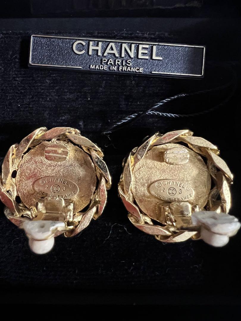 CHANEL ヴィンテージ イヤリング ゴールド ココマーク シャネル 画像3
