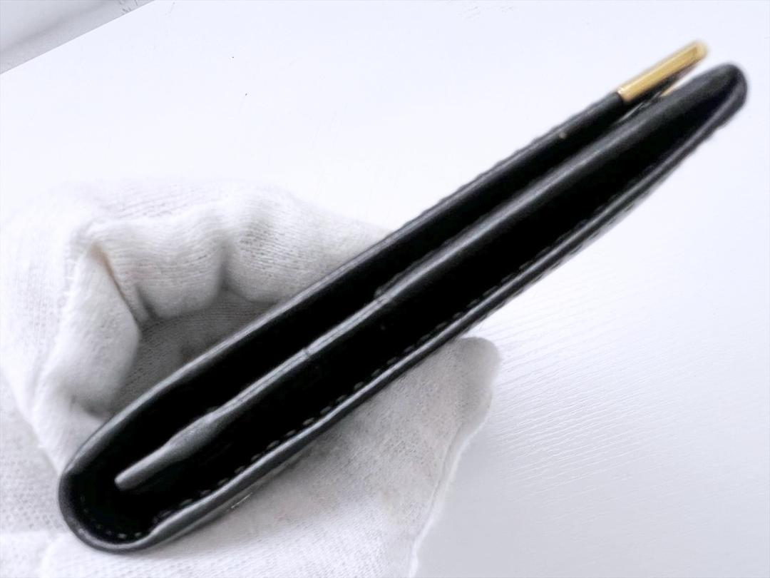 未使用保管　ダンヒル　オックスフォード　長財布　小銭入れあり　黒　WM1390A