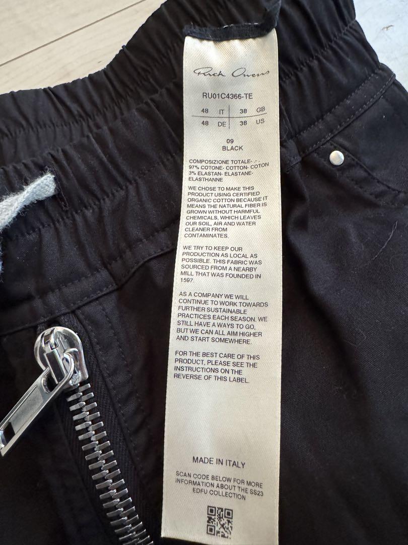Rick Owens WIDE BELA PANTS ワイドベラパンツ ブラック