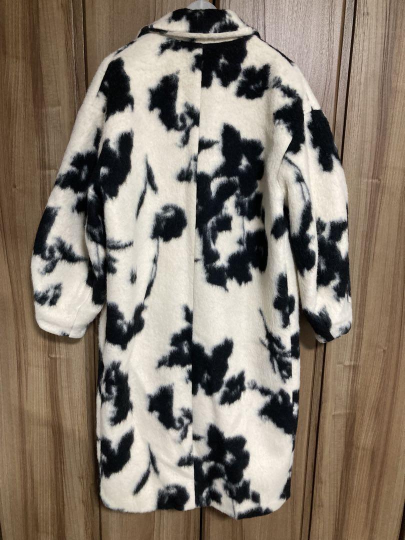 AMERI UND SHADOW FLOWER WOOL COAT Mサイズ