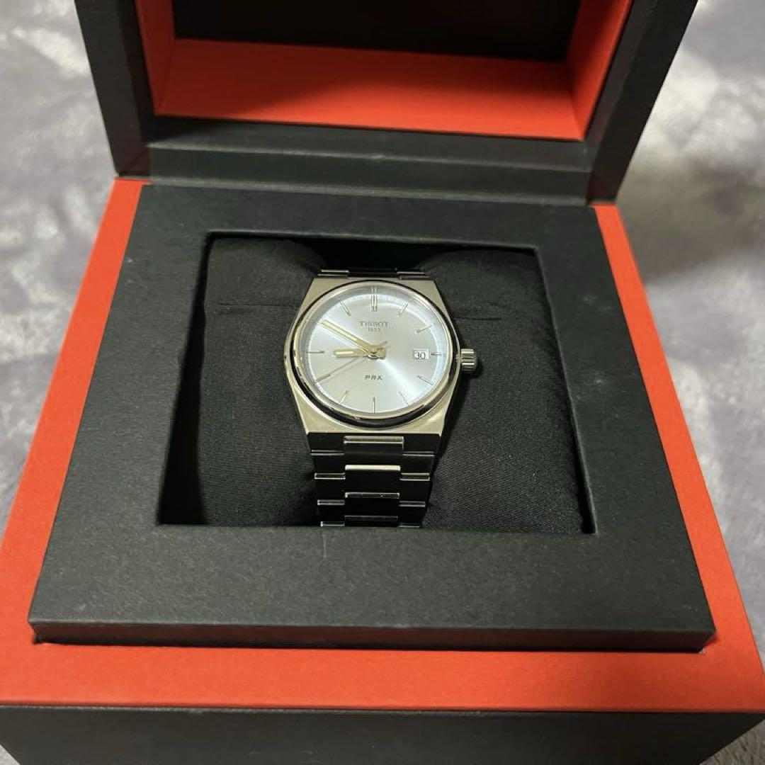 TISSOT PRX アイスブルー 35mm ストラップ付き