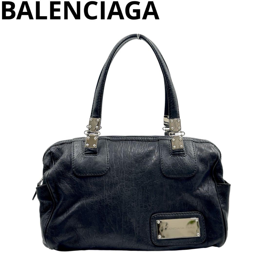 美品】バレンシアガ BALENCIAGA ミニボストンバッグ シティ 00s