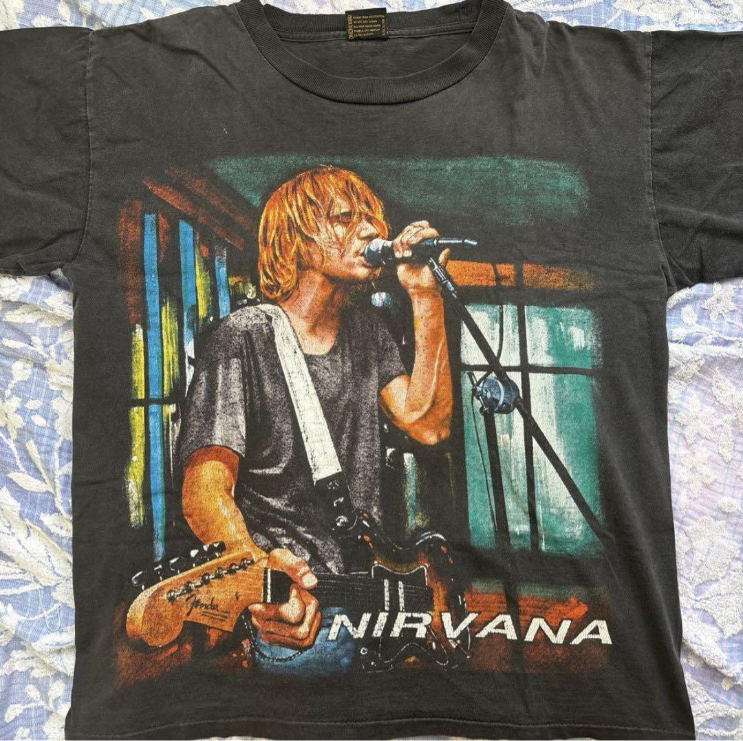 90s NIRVANA Tシャツ カートコバーン BROCKUM ヴィンテージ