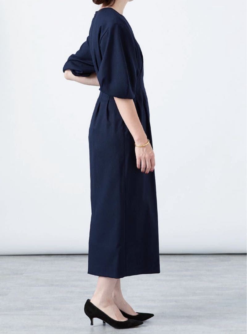 iena ツイルウエストシェイプワンピースS