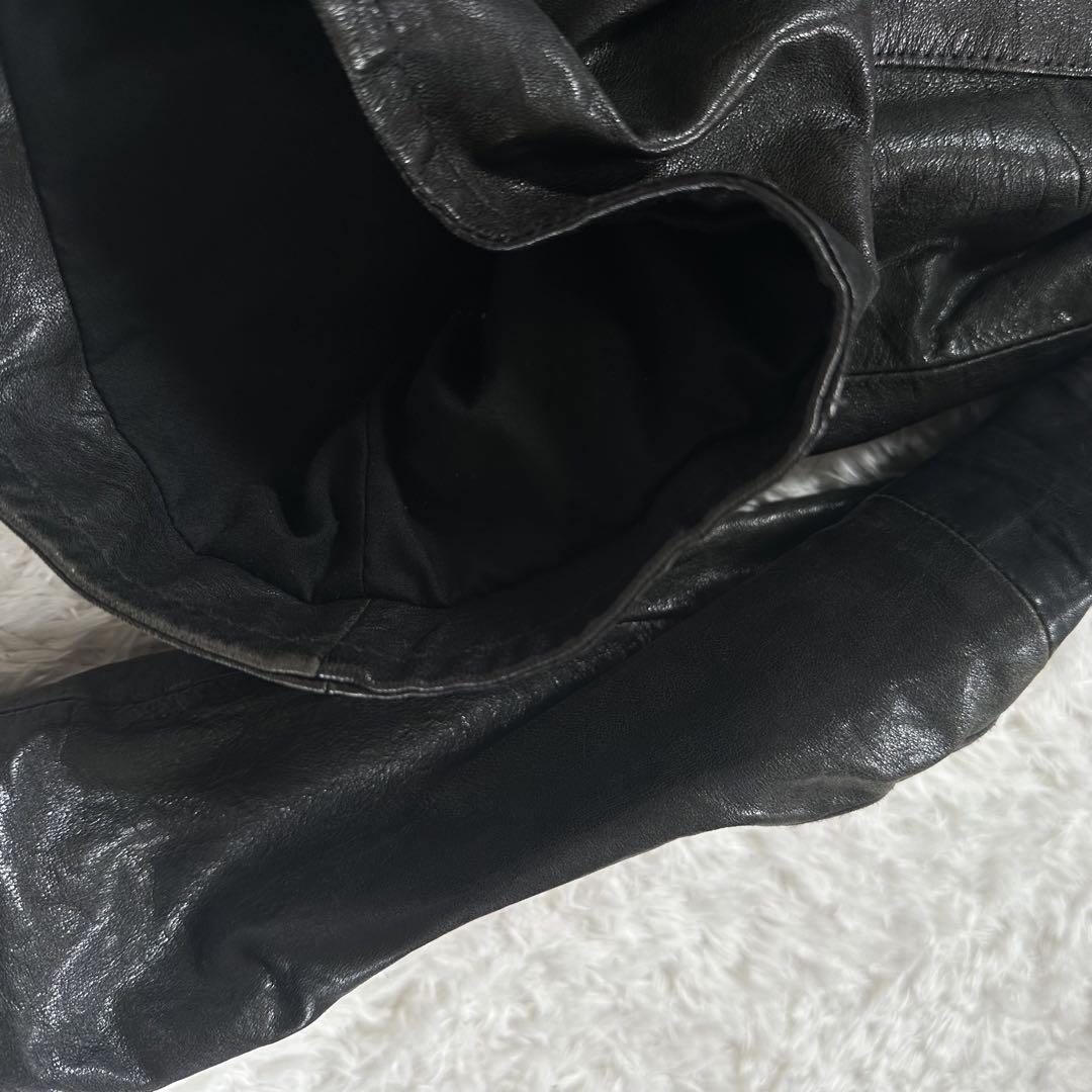 glamb グラム　シングルライダース　ラムレザー　羊革　ブラック　1