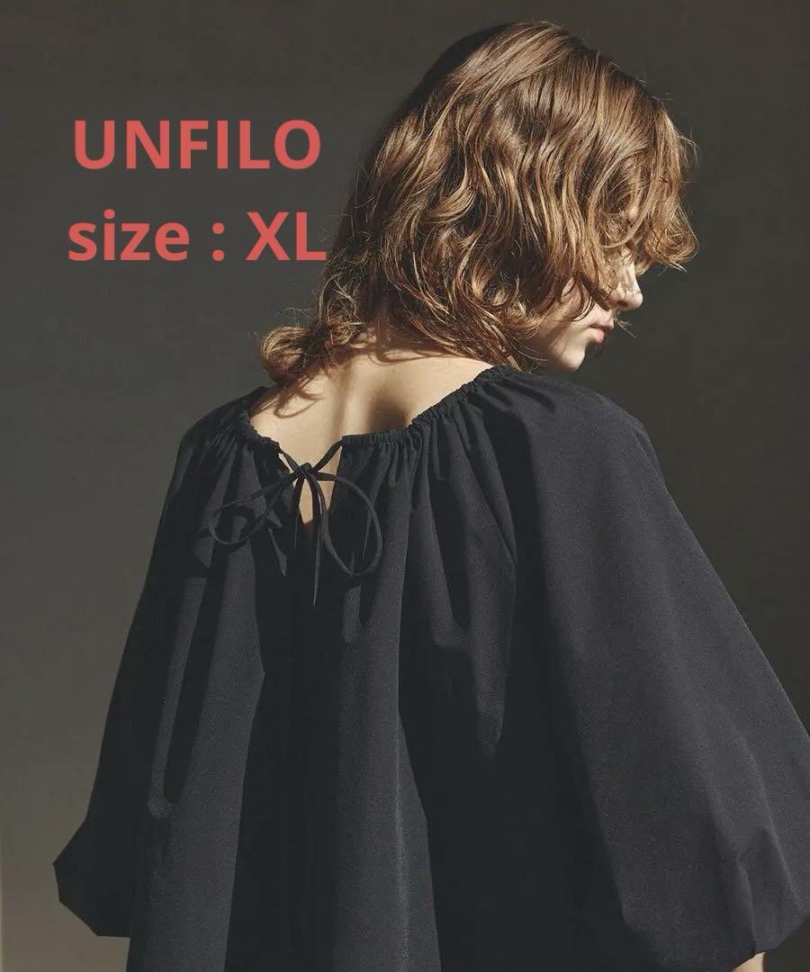 大きいサイズ　アンフィーロ　XL FINE MOVE 2WAYギャザーブラウス