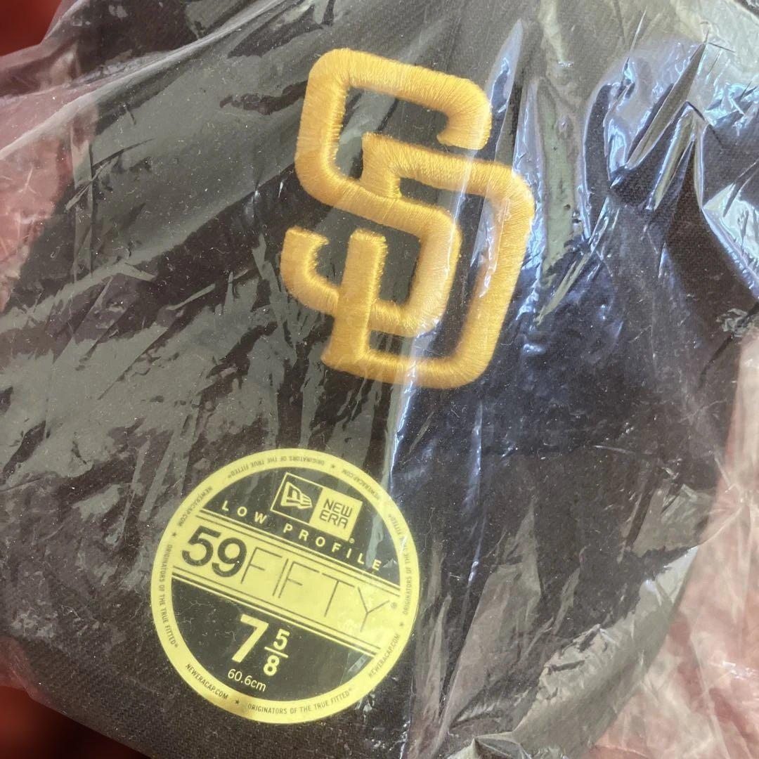 59FIFTY ブラック ゴールド NEW ERA サンディエゴ•パドレス