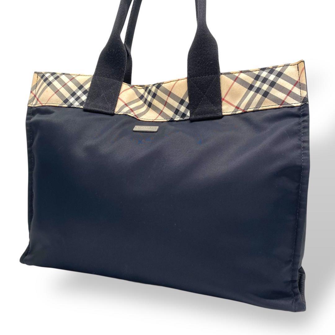 BURBERRY バーバリー トートバッグ 肩掛けショルダー ノバチェック Burberry バーバリー トートバッグ 肩掛け ナイロン ノバ