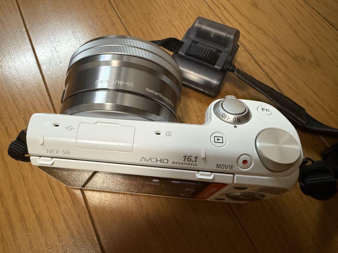動作確認済 SONY デジタル一眼カメラ NEX-5R ホワイト