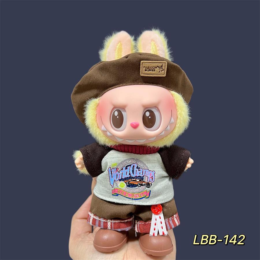 LABUBU服着せ替えラブブぬいぐるみの洋服THEMONSTER服セット17cm