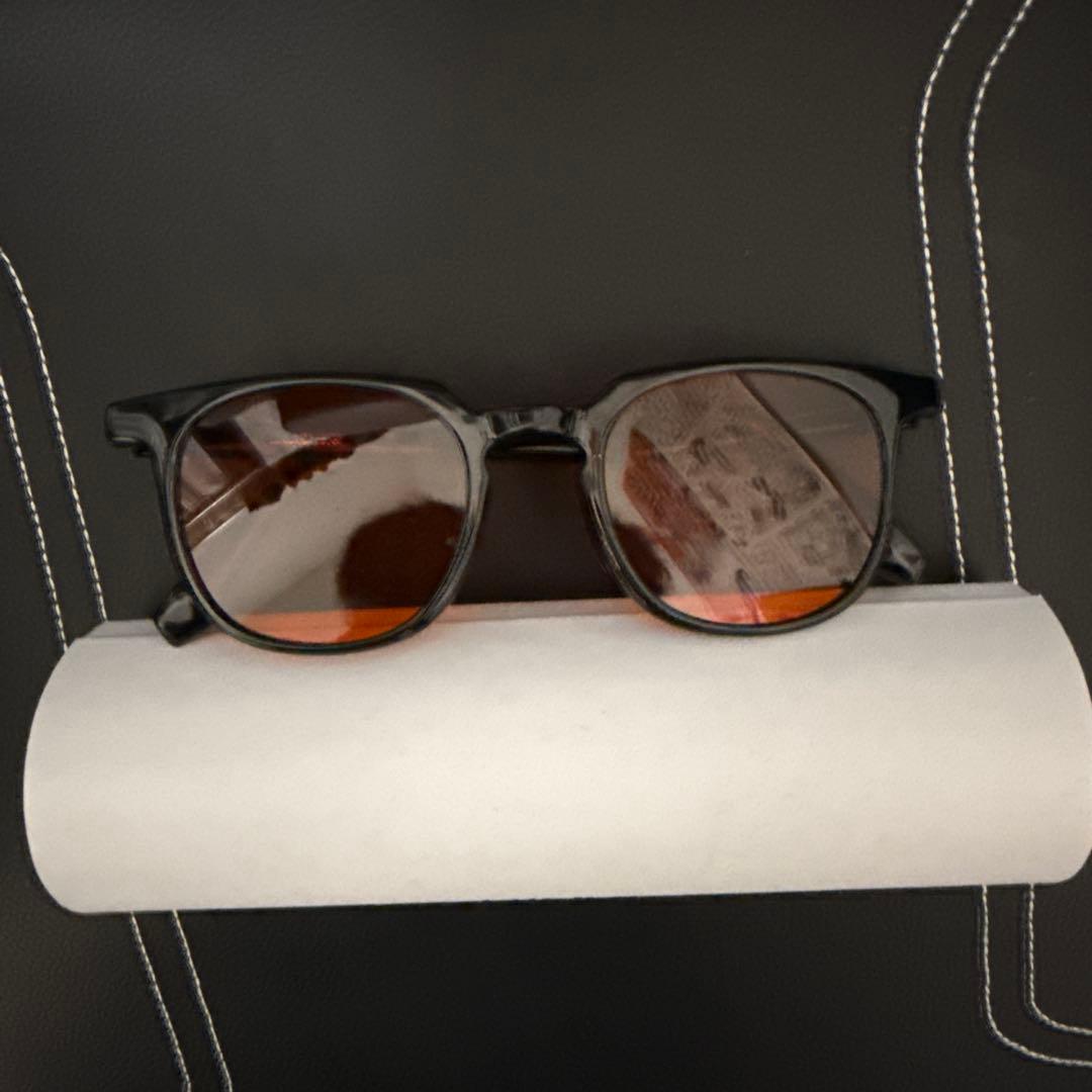 LUCIER ブラックフレーム オレンジレンズ ブルーライトカットメガネ LUCIER ブラックフレーム オレンジレンズ ブルーライトカットメガネ