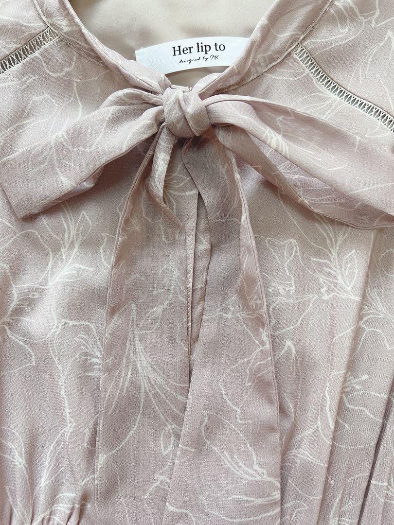 Herlipto La Brea Bow-Tie Dress（herlipto La Brea Bow-Tie