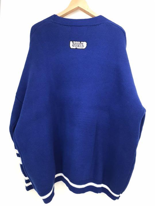 新作限定SALE 美品 mamc カーディガン L ブルー f7jm3-m98220550693 お得再入荷
