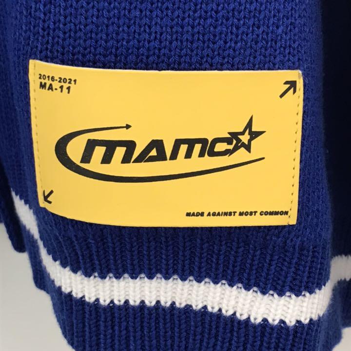 新作限定SALE 美品 mamc カーディガン L ブルー f7jm3-m98220550693 お得再入荷