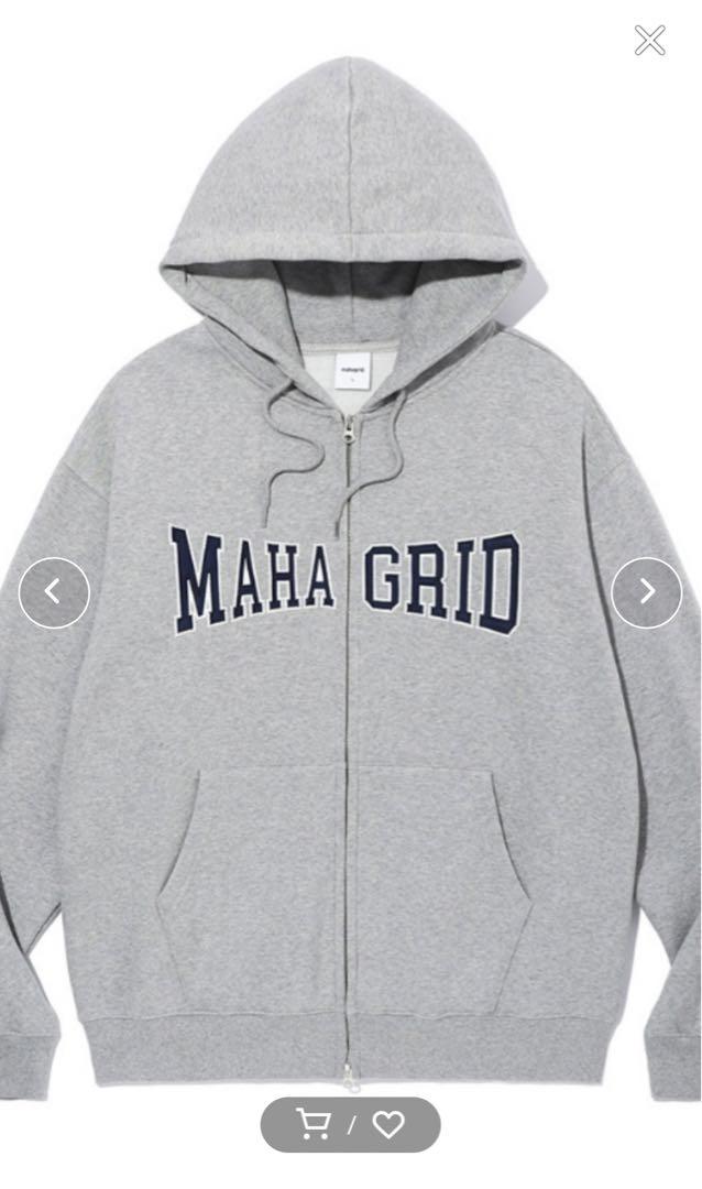 mahagrid ZIP UP HOODIE ジップアップパーカー 裏起毛