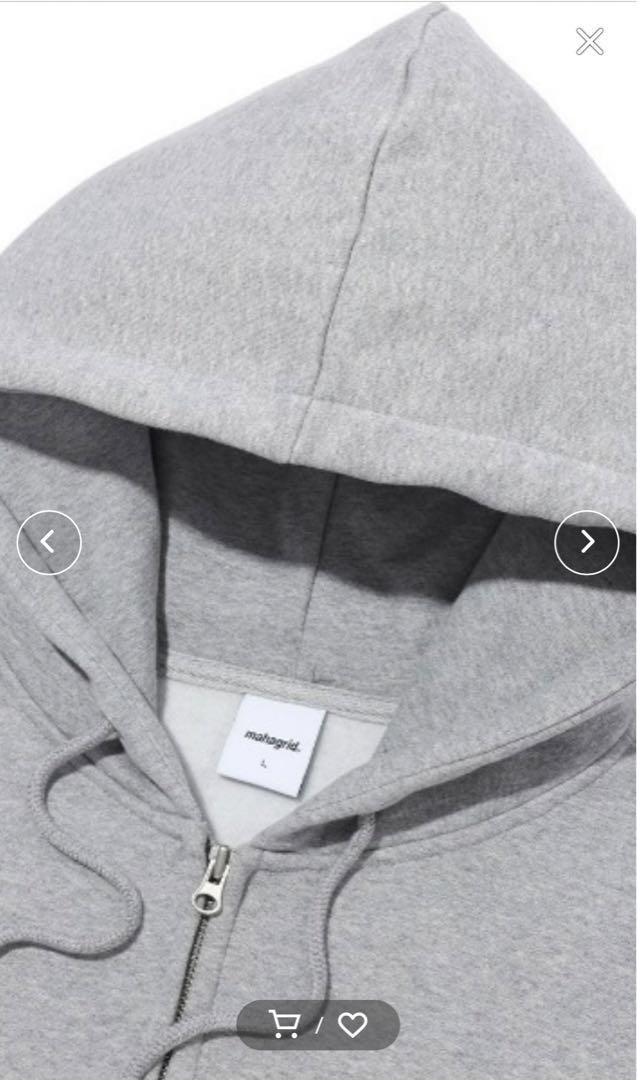 mahagrid ZIP UP HOODIE ジップアップパーカー 裏起毛
