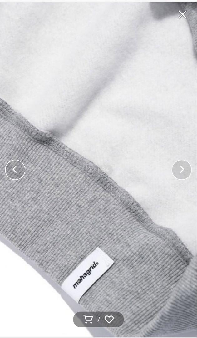 mahagrid ZIP UP HOODIE ジップアップパーカー 裏起毛