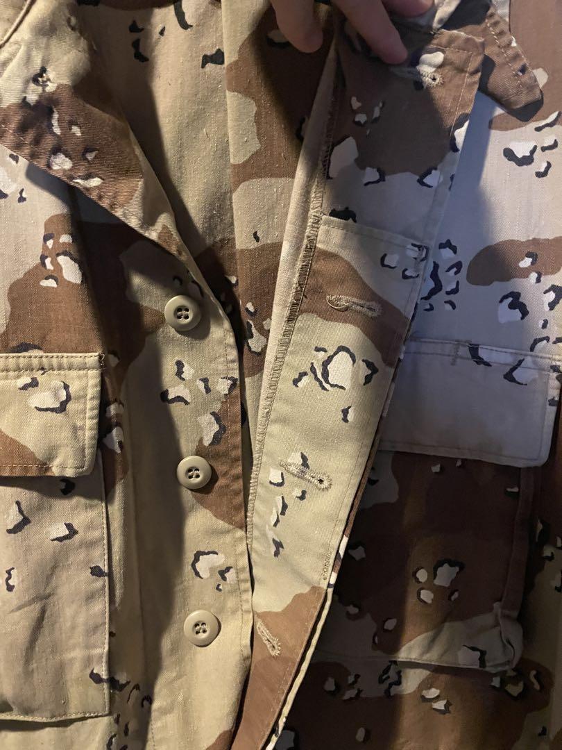 USED チョコチップカモ　米軍ジャケット