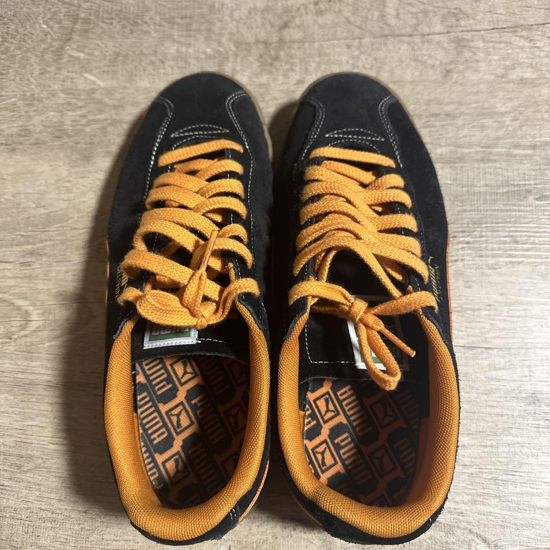 【正規品質保証】 スニーカー 黒/オレンジ スエード Puma 27cm メルカリ - 靴